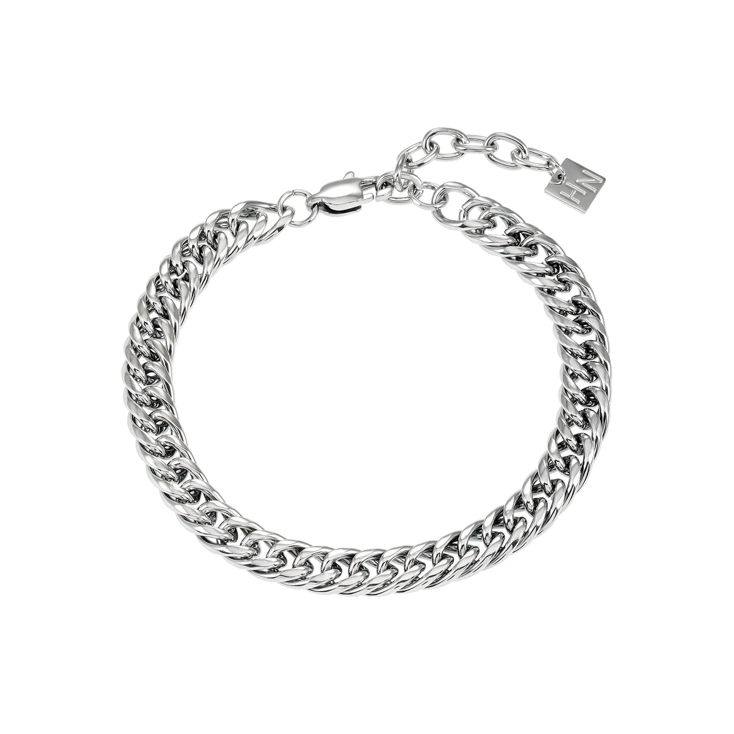 FARAJI: Unisex Chunky Silver Bracelet - Bold & Stylish - Unapologetically You!