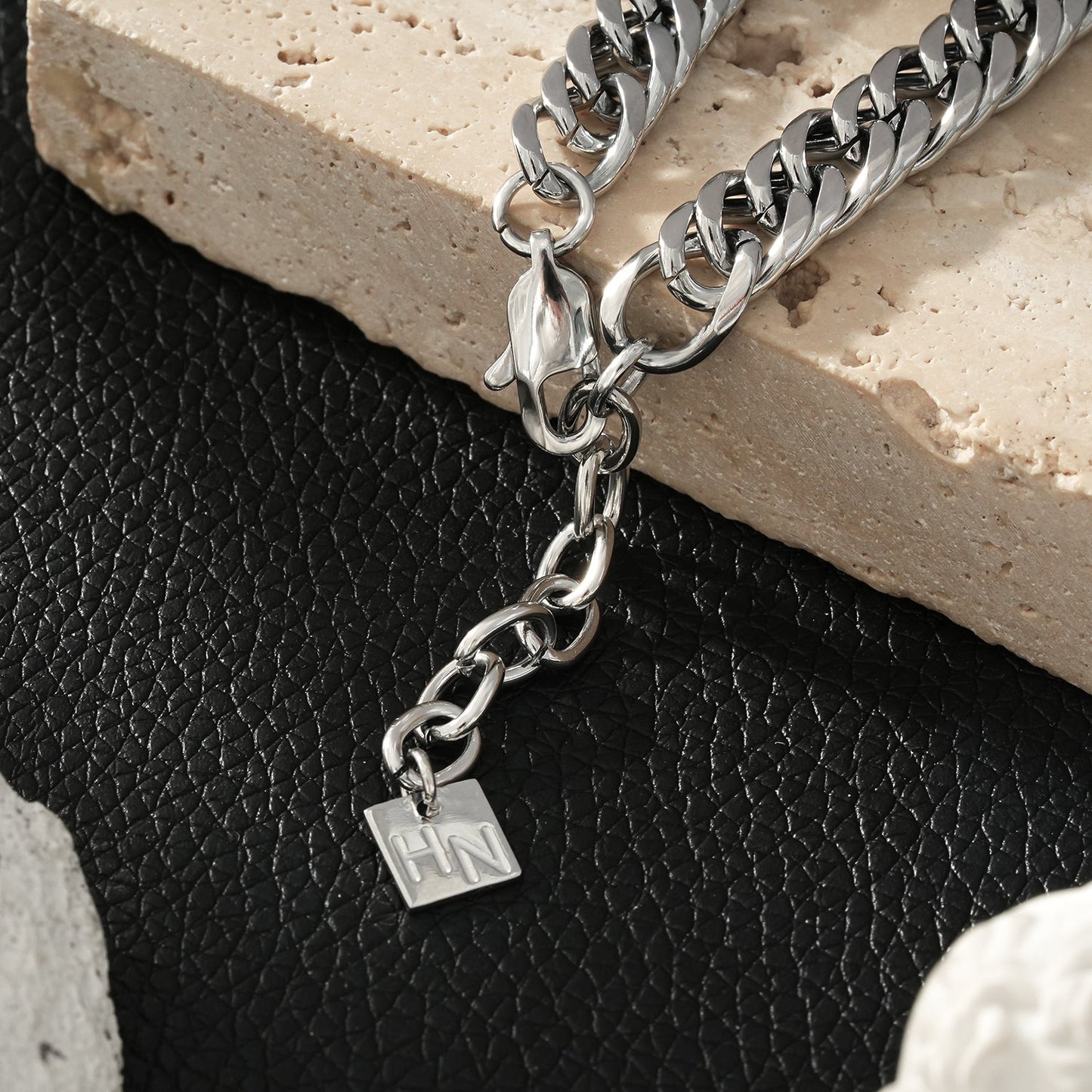 FARAJI: Unisex Chunky Silver Bracelet - Bold & Stylish - Unapologetically You!