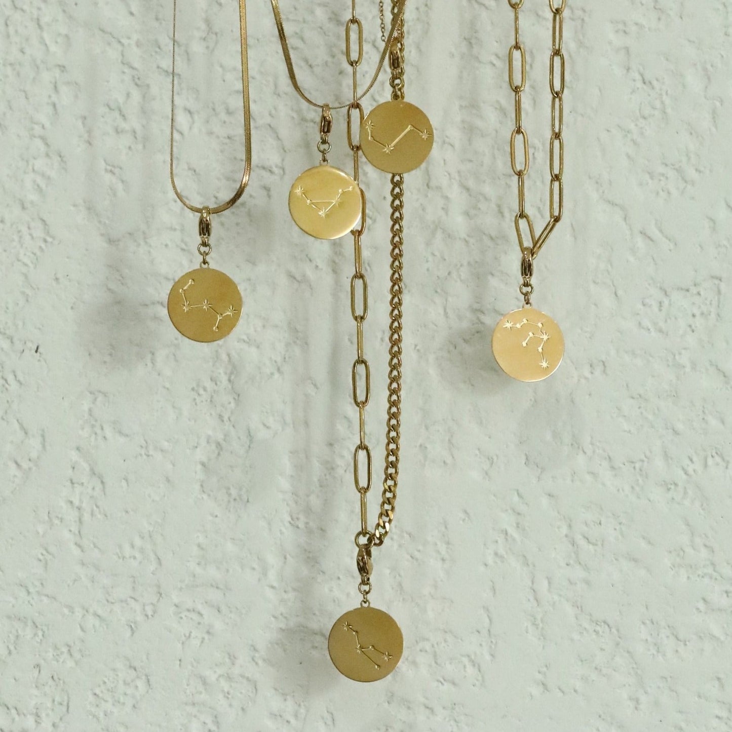 ZODIAC CONSTELLATION Double Sided Charm