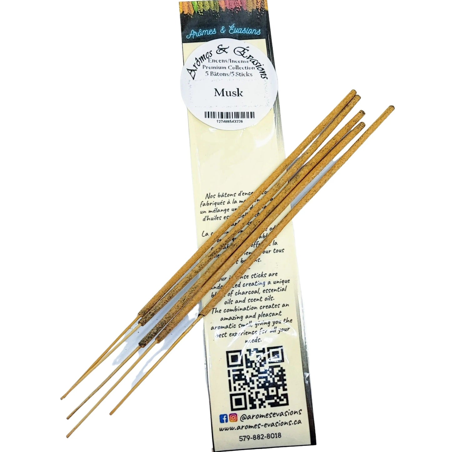 Incense Sticks - Premium Collection - Musk - Pack of 5 Masala Sticks