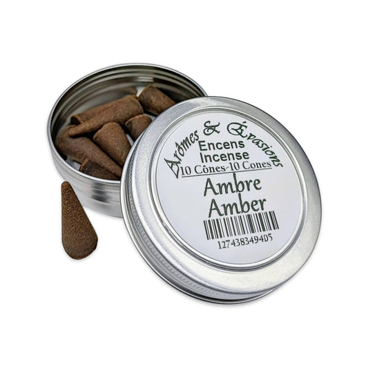 Incense Cones - Amber - 10 Cones