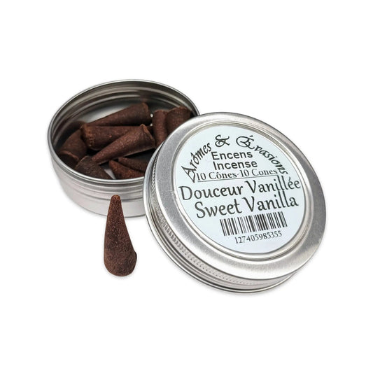 Incense Cones - Sweet Vanilla - 10 Cones
