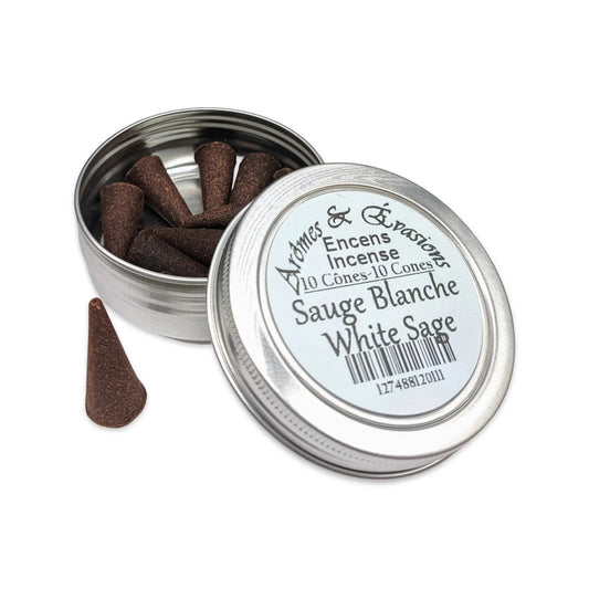 Incense Cones -White Sage -10 Cones