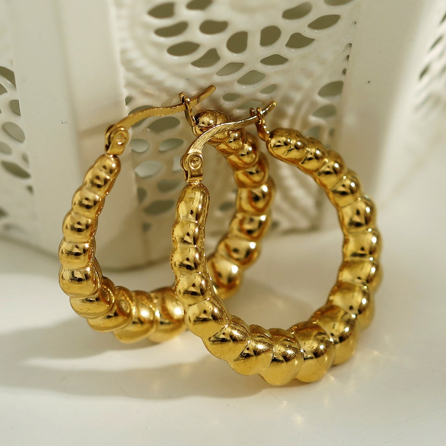 ANYA 72201G Croissant Hoops Gold