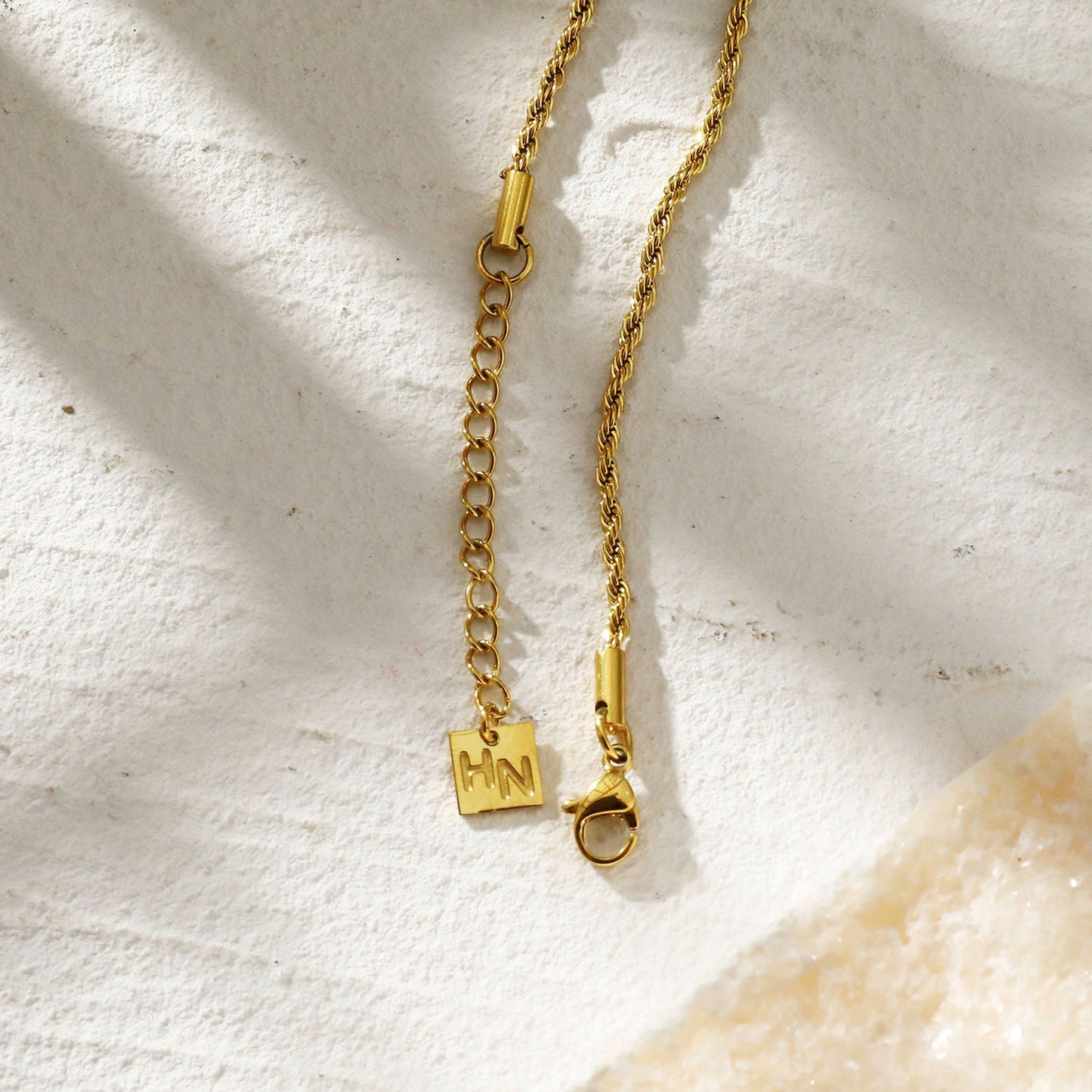 LEMOGES Gold: Beaded Rope Chain Necklace