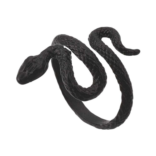 Ring - Electrophoresis - Alloy - Black Snake - Adjustable