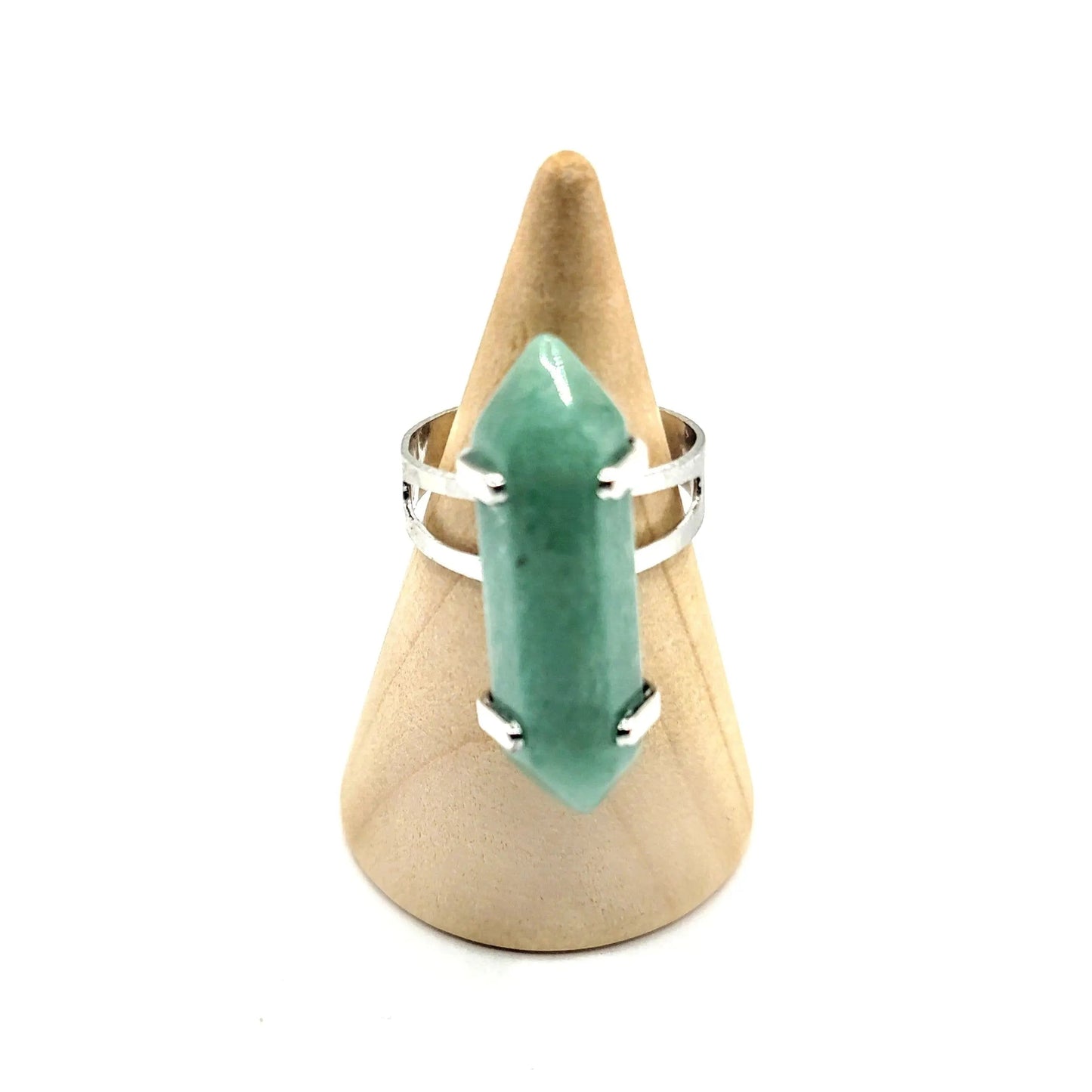 Ring -Natural Green Aventurine -Adjustable