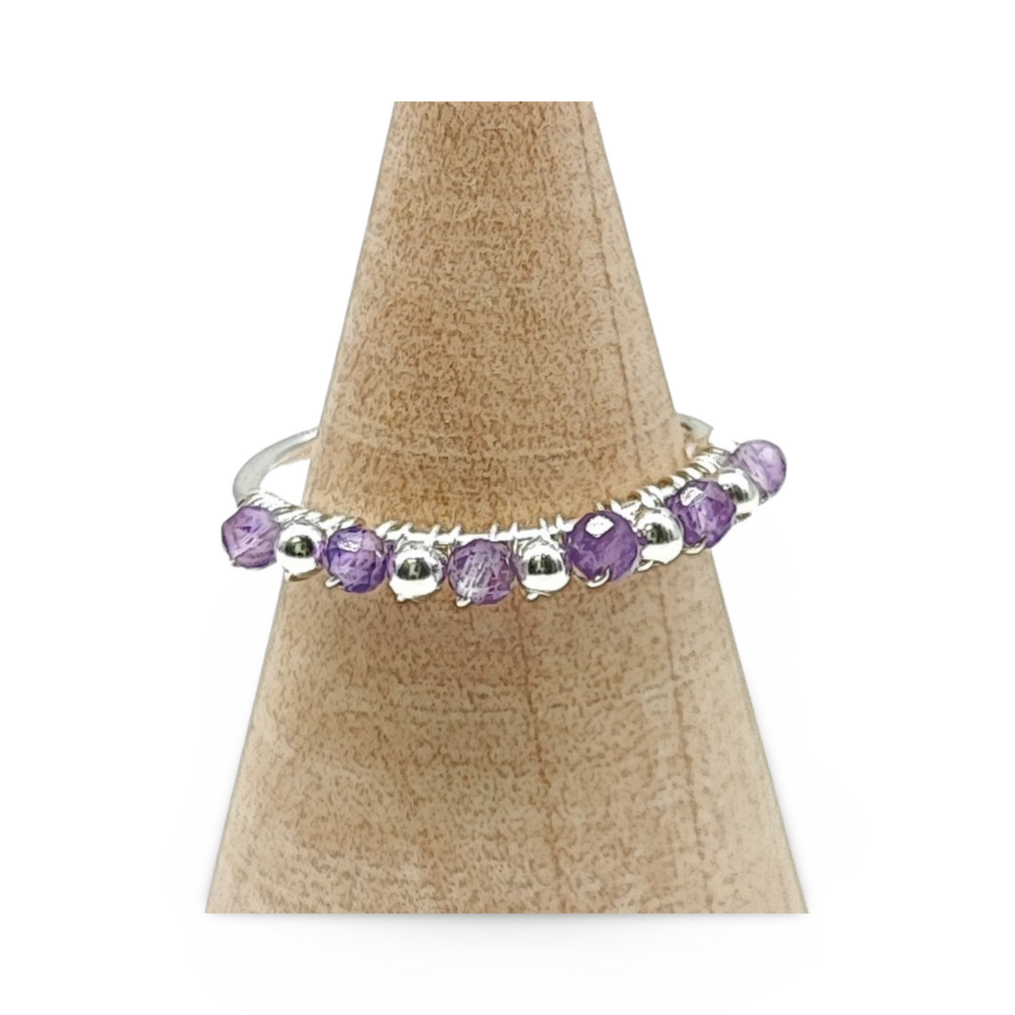 Ring -925 Sterling Silver -Natural Stone -Adjustable