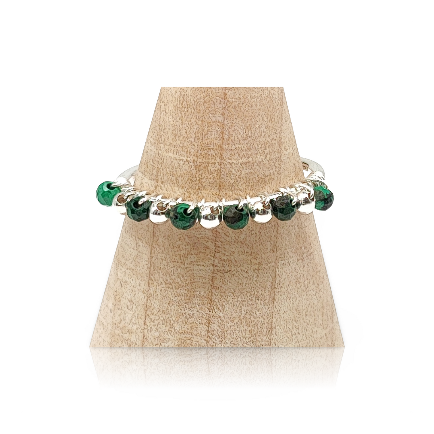 Ring -925 Sterling Silver -Natural Stone -Adjustable