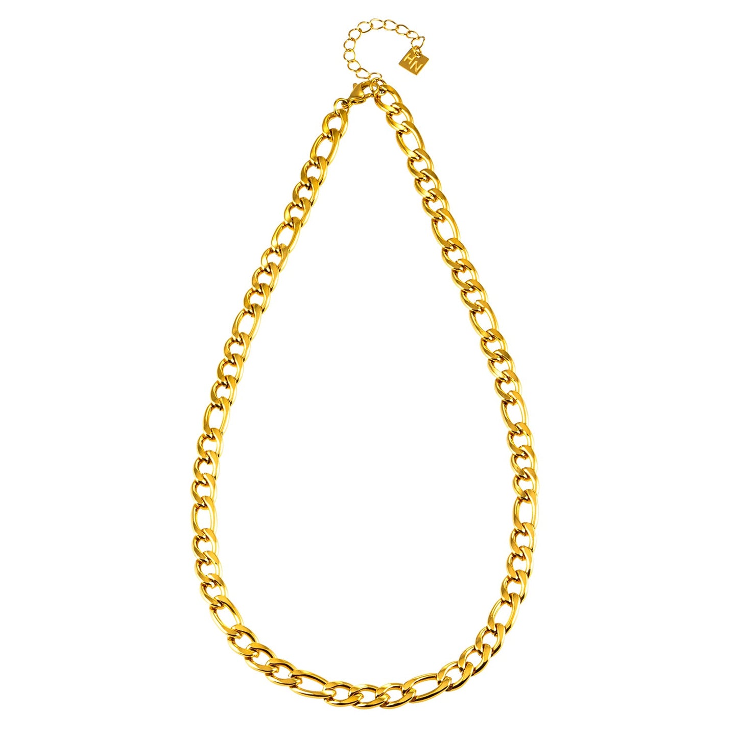 Style SUTTON: Cuban-Link Statement Chain Necklace in Gold