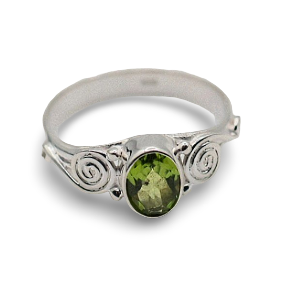 Ring - 925 Sterling Silver - Peridot