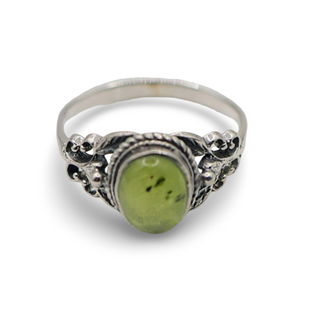 Ring - 925 Sterling Silver - Peridot