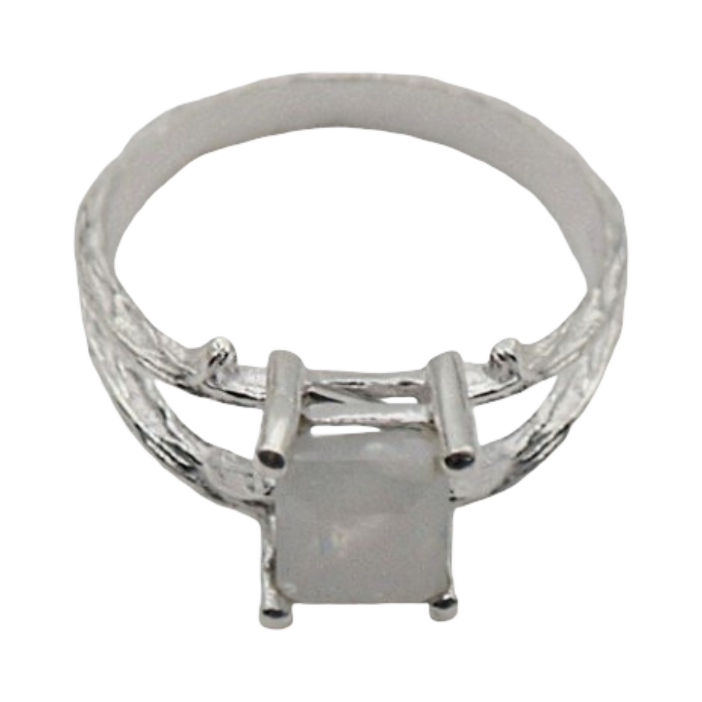 Ring - 925 Sterling Silver - Square Shape
