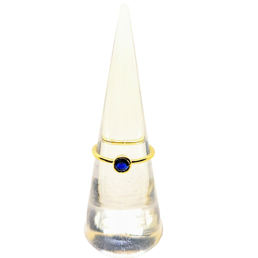 Ring - Golden with Gemstone