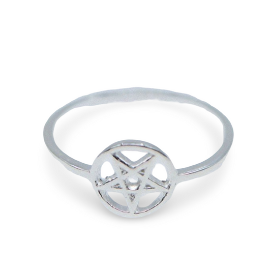 Ring - 925 Sterling Silver - Pentacle